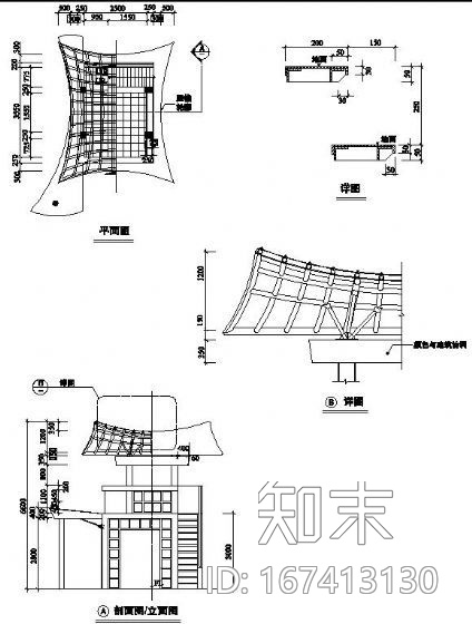 特色门楼设计施工图cad施工图下载【ID:167413130】