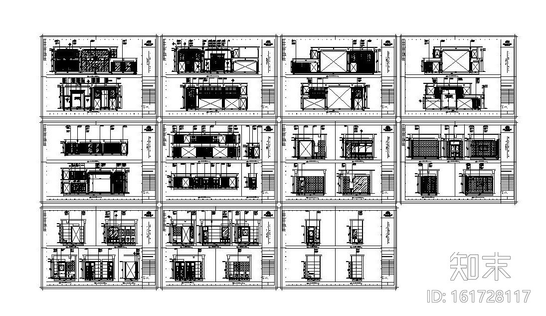 [苏州]欧式风格大型房地产售楼处装饰施工图（附效果图）cad施工图下载【ID:161728117】