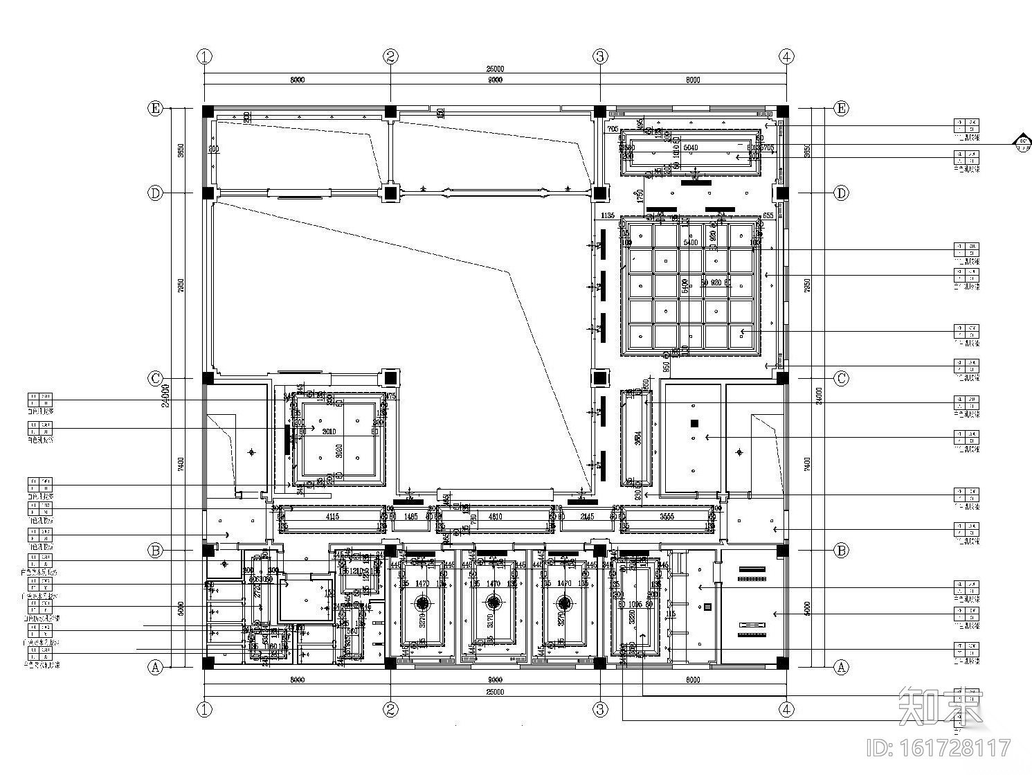 [苏州]欧式风格大型房地产售楼处装饰施工图（附效果图）cad施工图下载【ID:161728117】