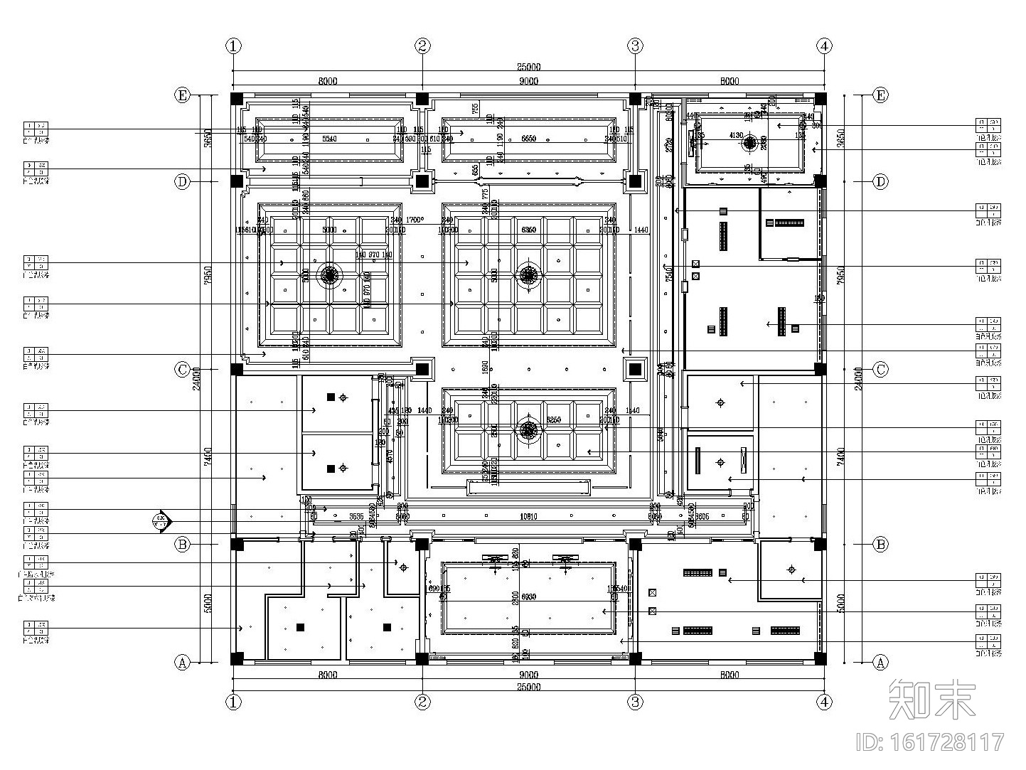 [苏州]欧式风格大型房地产售楼处装饰施工图（附效果图）cad施工图下载【ID:161728117】