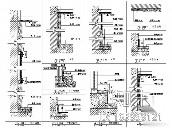 [深圳]精品花园现代风格两居室样板间装修图（含效果）cad施工图下载【ID:165898121】