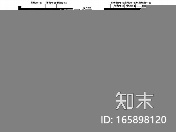 [深圳]精品花园现代风格两居室样板间装修图（含效果）cad施工图下载【ID:165898121】