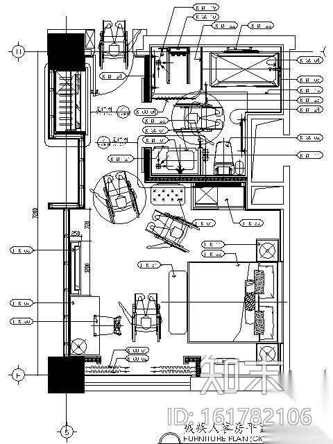 酒店残疾人客房施工图施工图下载【ID:161782106】