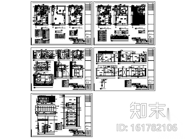 酒店残疾人客房施工图cad施工图下载【ID:161782106】