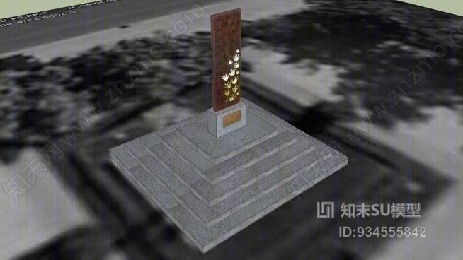 “11-M受害者纪念碑”SU模型下载【ID:934555842】