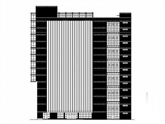 [贵州]市级医科高等院校图书馆设计施工图（市级设计院）cad施工图下载【ID:165407199】