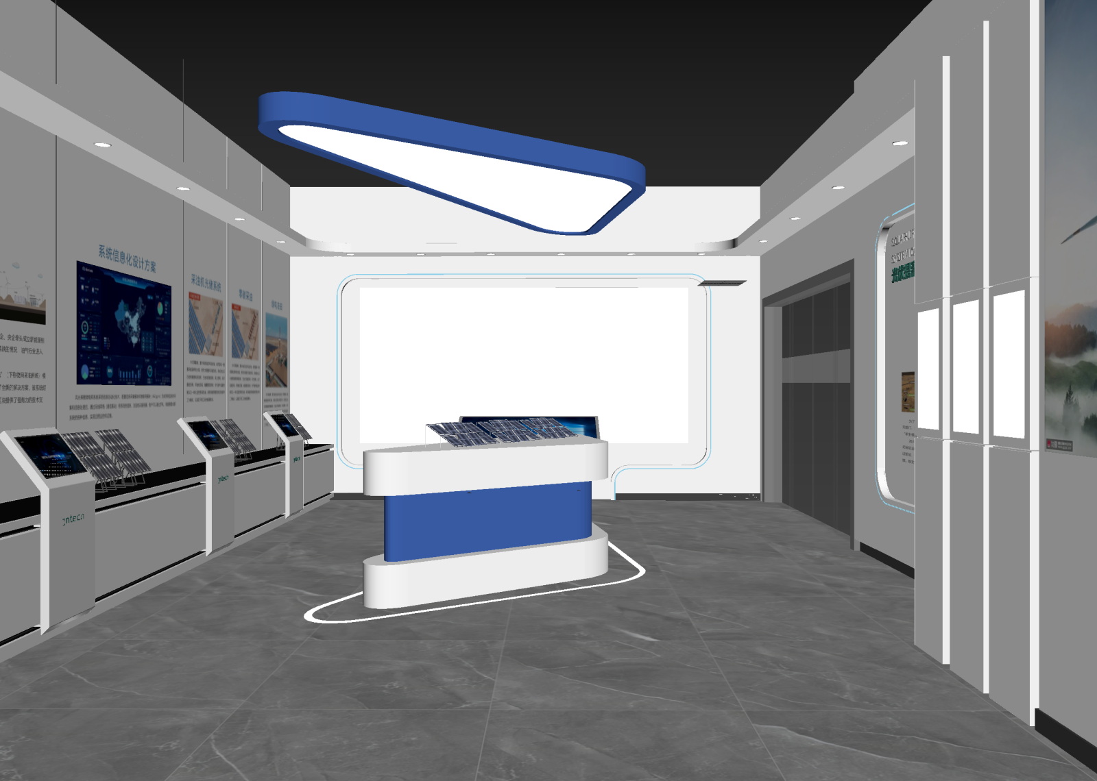现代科技展厅3D模型下载【ID:1215084790】