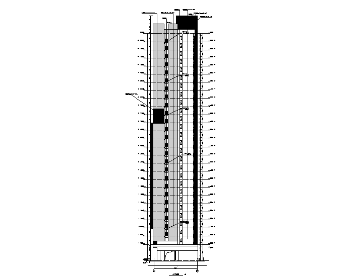 [贵州]瑞达佳苑现代高层住宅设计建筑施工图cad施工图下载【ID:166727110】