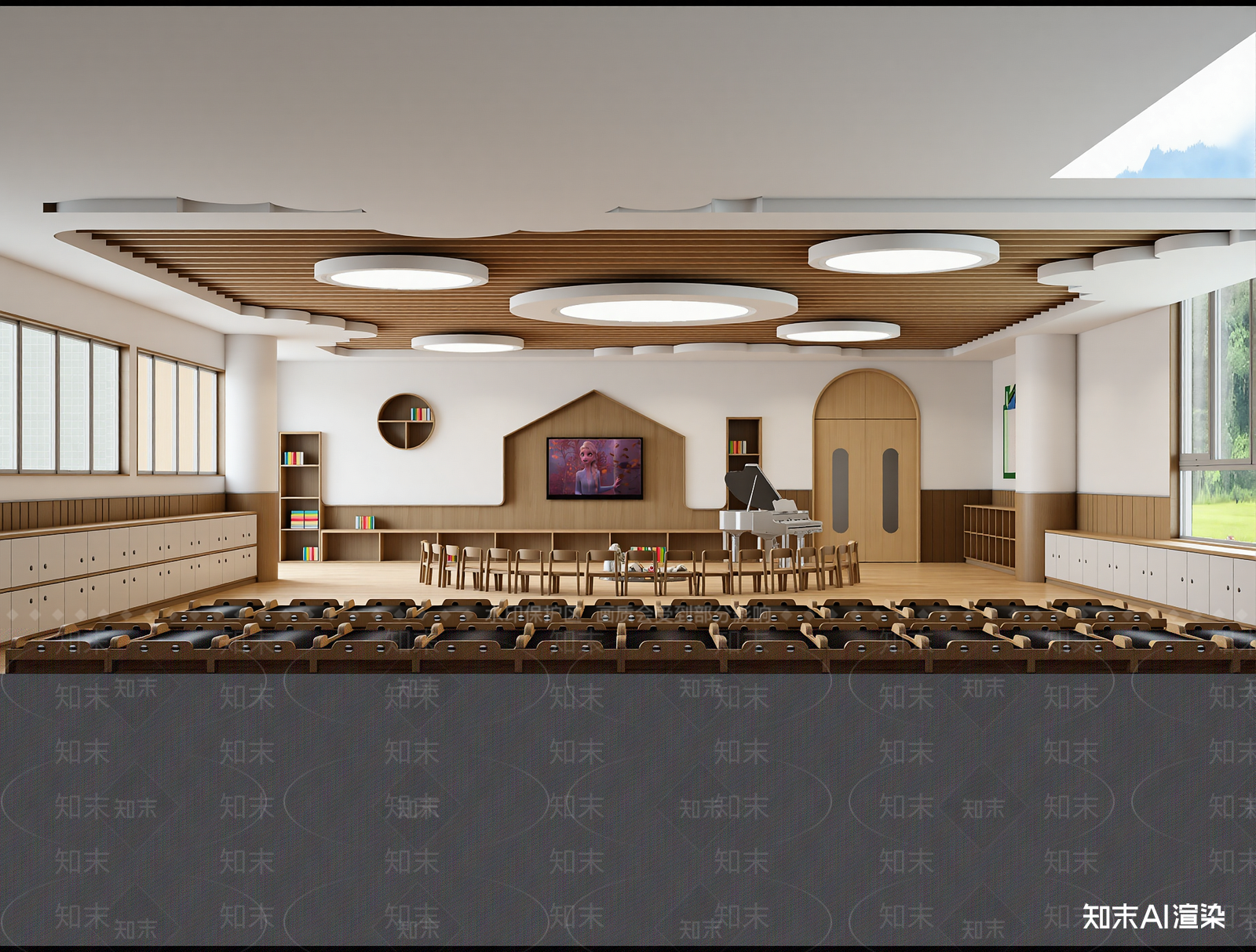现代报告厅3D模型下载【ID:1214071822】