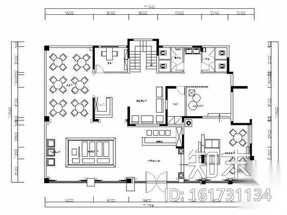 [武汉]中式风格两层售楼处室内装修图（含效果）cad施工图下载【ID:161731134】