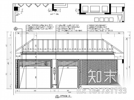 [武汉]中式风格两层售楼处室内装修图（含效果）cad施工图下载【ID:161731134】