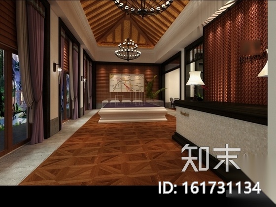 [武汉]中式风格两层售楼处室内装修图（含效果）cad施工图下载【ID:161731134】