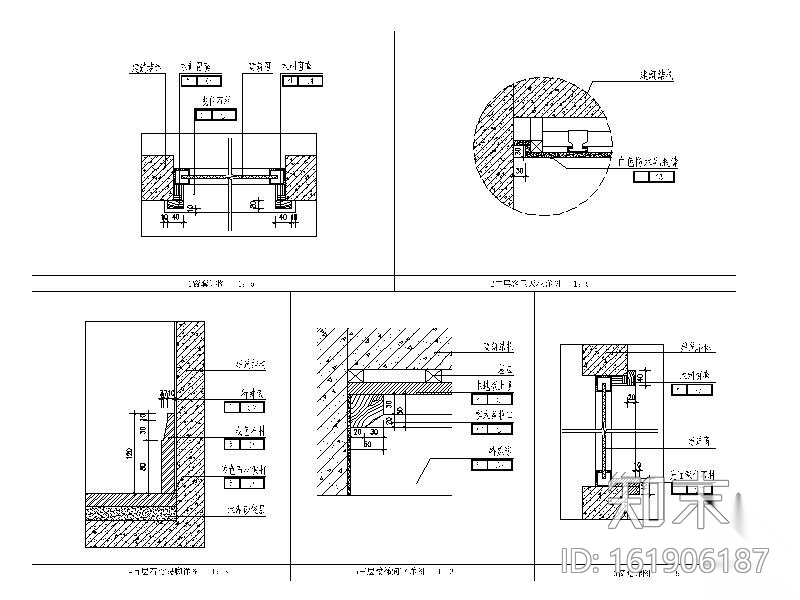 [海口]某三层联排别墅室内装修图cad施工图下载【ID:161906187】