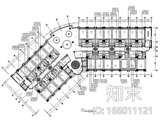 [广东]白金五星级酒店平面设计图施工图下载【ID:166011121】