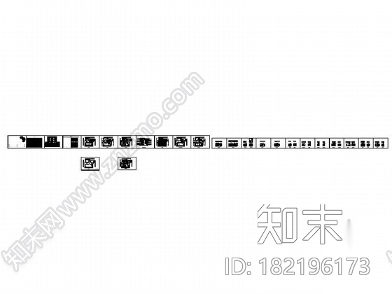 [广州]某四室两厅两卫设计装修图cad施工图下载【ID:182196173】