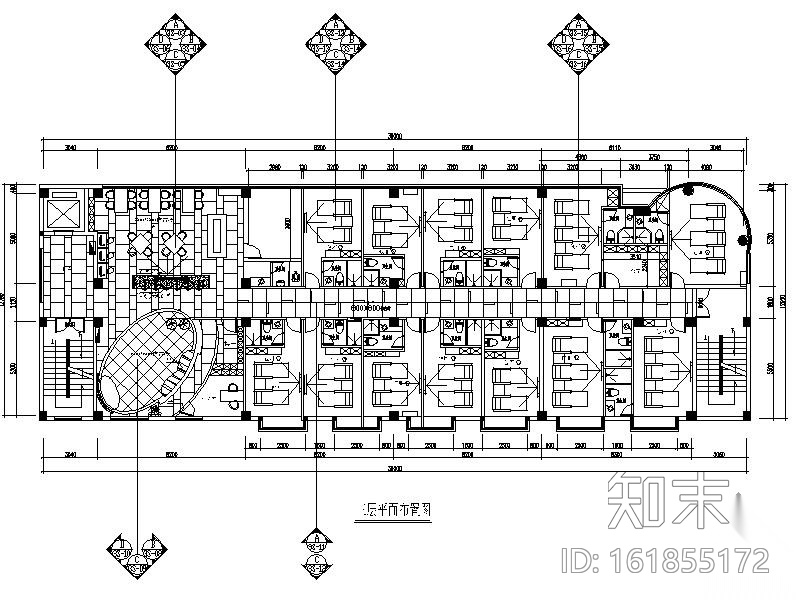 [福建]某足按馆室内装修施工图施工图下载【ID:161855172】