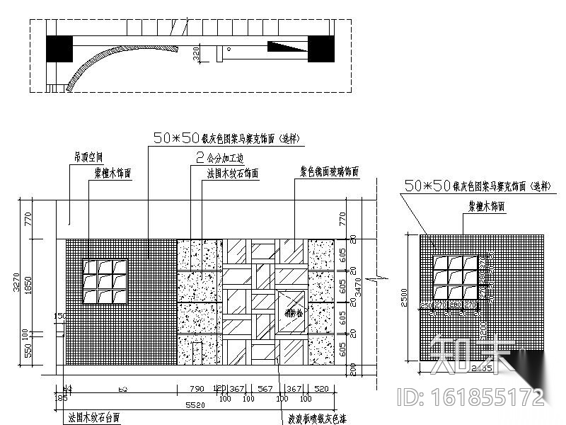 [福建]某足按馆室内装修施工图cad施工图下载【ID:161855172】