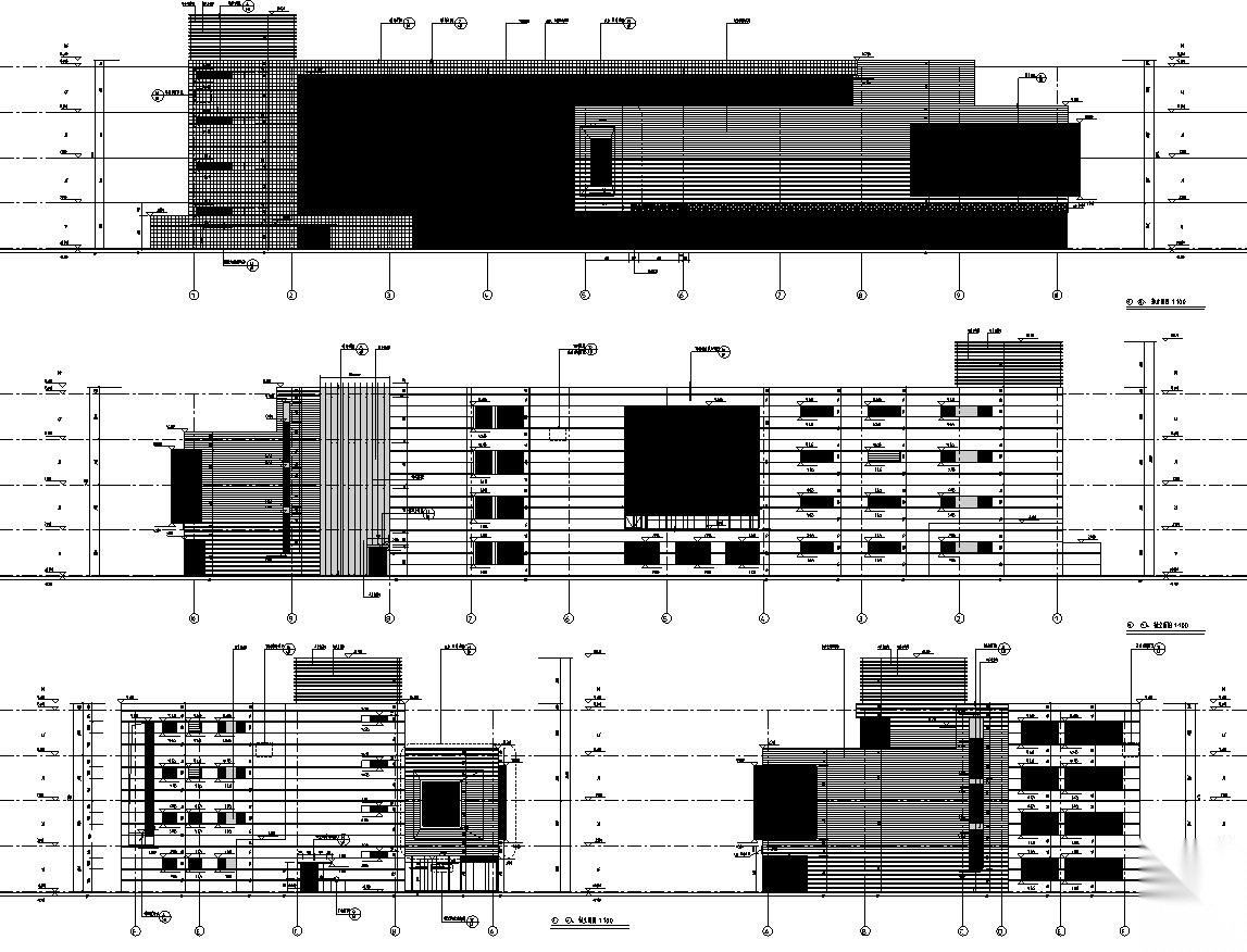 [江西]南昌凤凰城二期商业街建筑施工图设计（同济）cad施工图下载【ID:151443189】