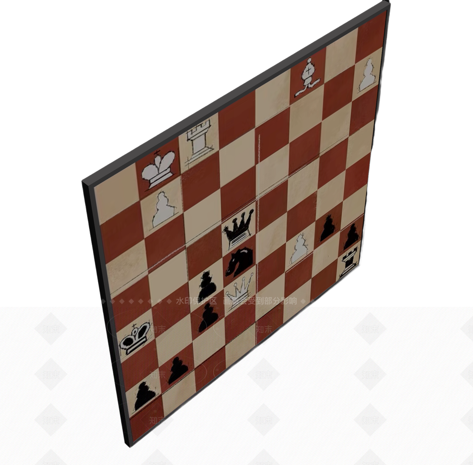 棋盘模型3D模型下载【ID:1205543833】