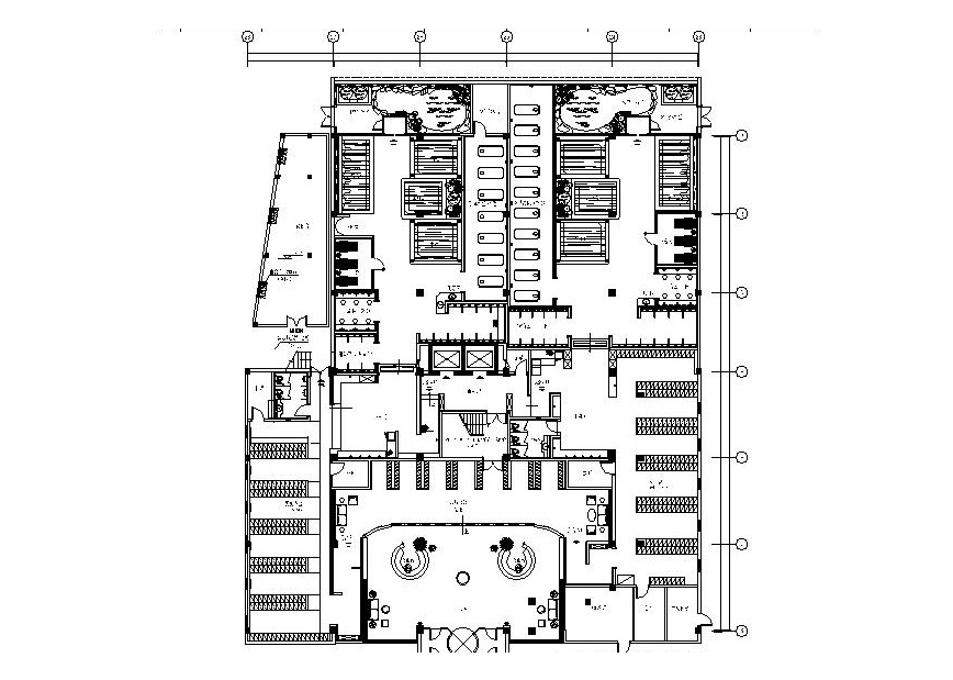 [青岛]高档温泉SPA休闲室内装修设计施工图(含效果图)cad施工图下载【ID:160430106】