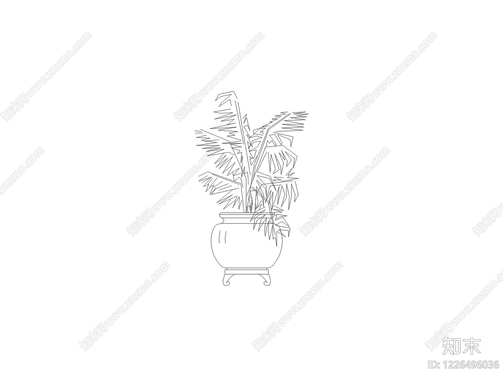 绿植cad施工图下载【ID:1226496036】