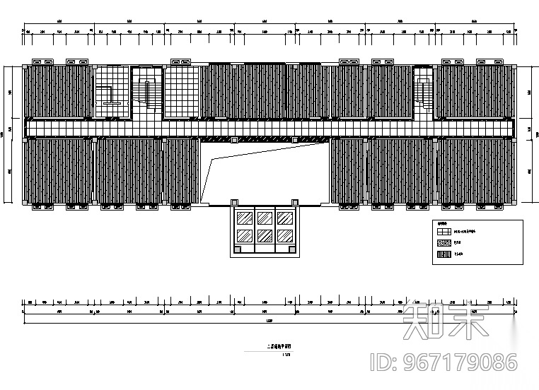 部队综合作业楼办公空间设计施工图（附效果图）cad施工图下载【ID:967179086】