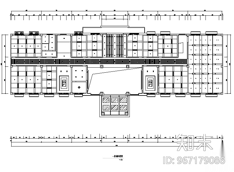 部队综合作业楼办公空间设计施工图（附效果图）cad施工图下载【ID:967179086】