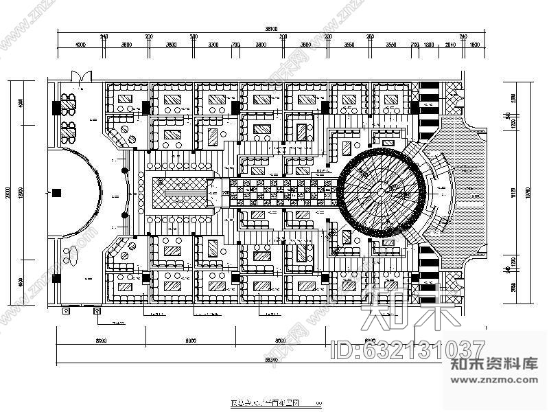 施工图贵州某夜总会大厅施工图cad施工图下载【ID:632131037】