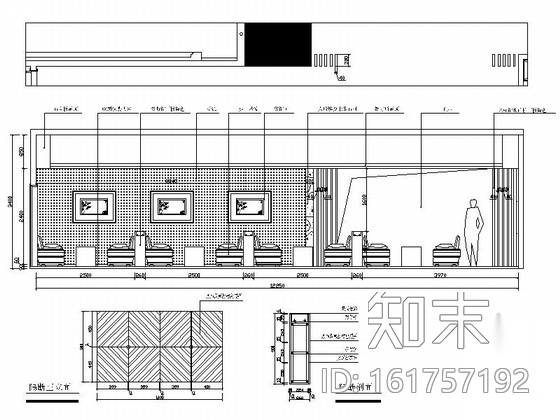 知名集团现代风格办公室内空间设计CAD施工图（含效果图...cad施工图下载【ID:161757192】