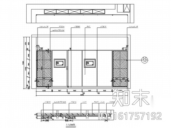 知名集团现代风格办公室内空间设计CAD施工图（含效果图...cad施工图下载【ID:161757192】