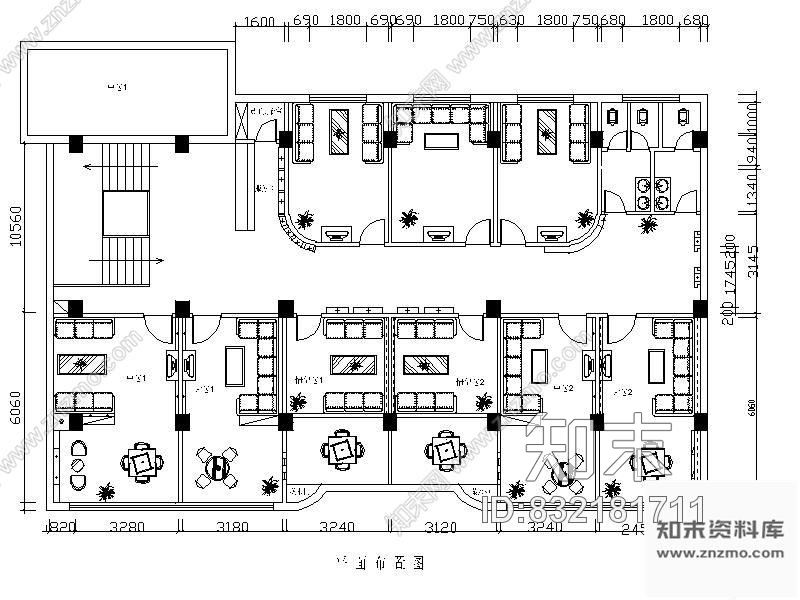 图块/节点咖啡厅平面图Ⅰcad施工图下载【ID:832181711】