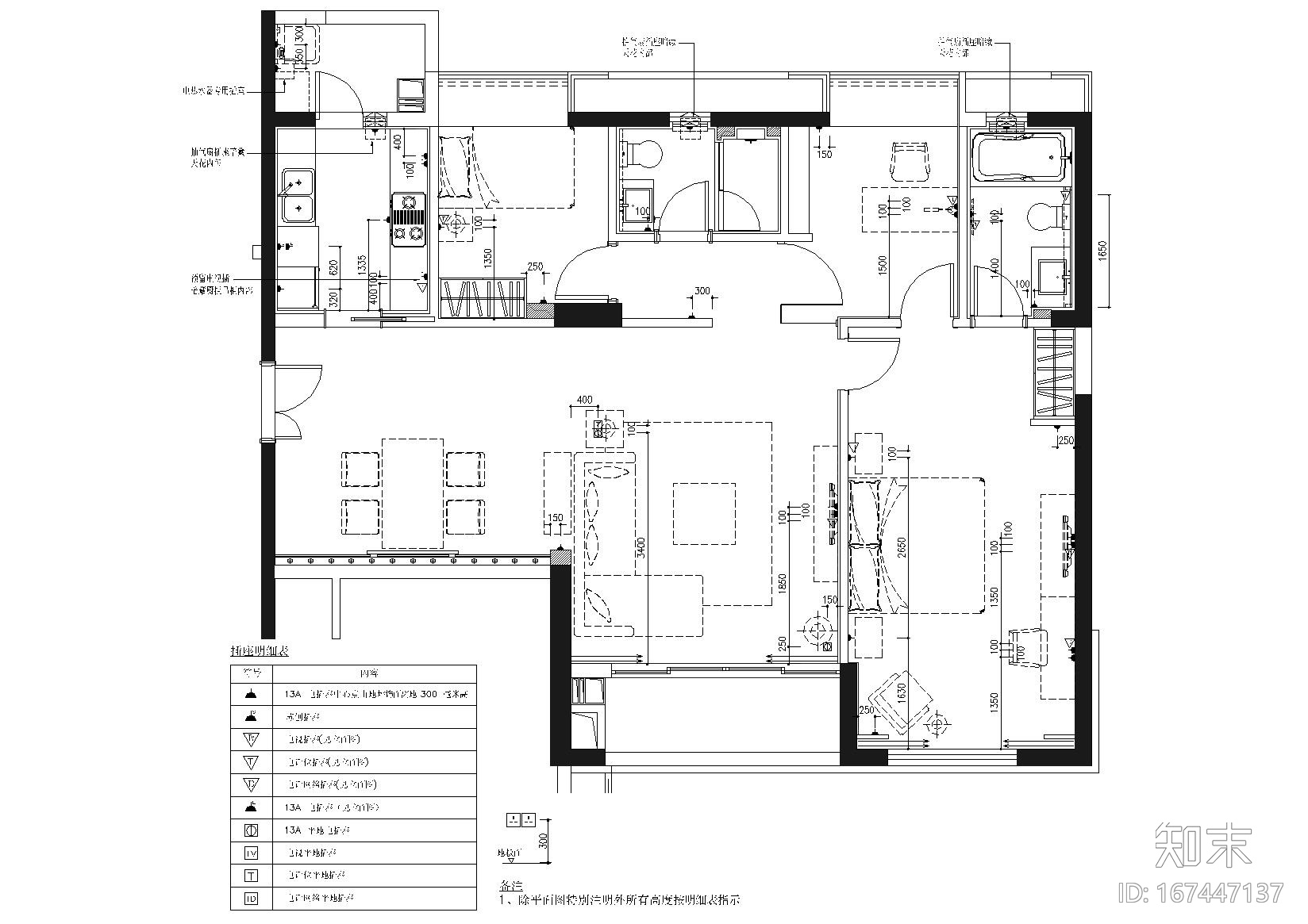 [珠海]梁志天_东方傲景峰项目样板间施工图施工图下载【ID:167447137】