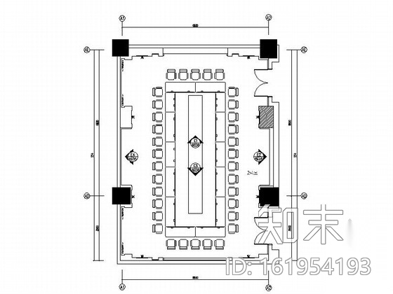 [昆山]精品五星级商务酒店会议室施工图（含效果）施工图下载【ID:161954193】