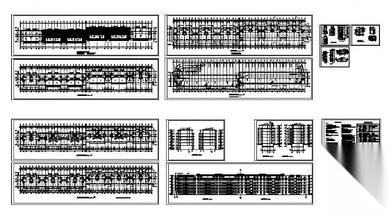 某六层住宅楼建筑施工图cad施工图下载【ID:149572143】