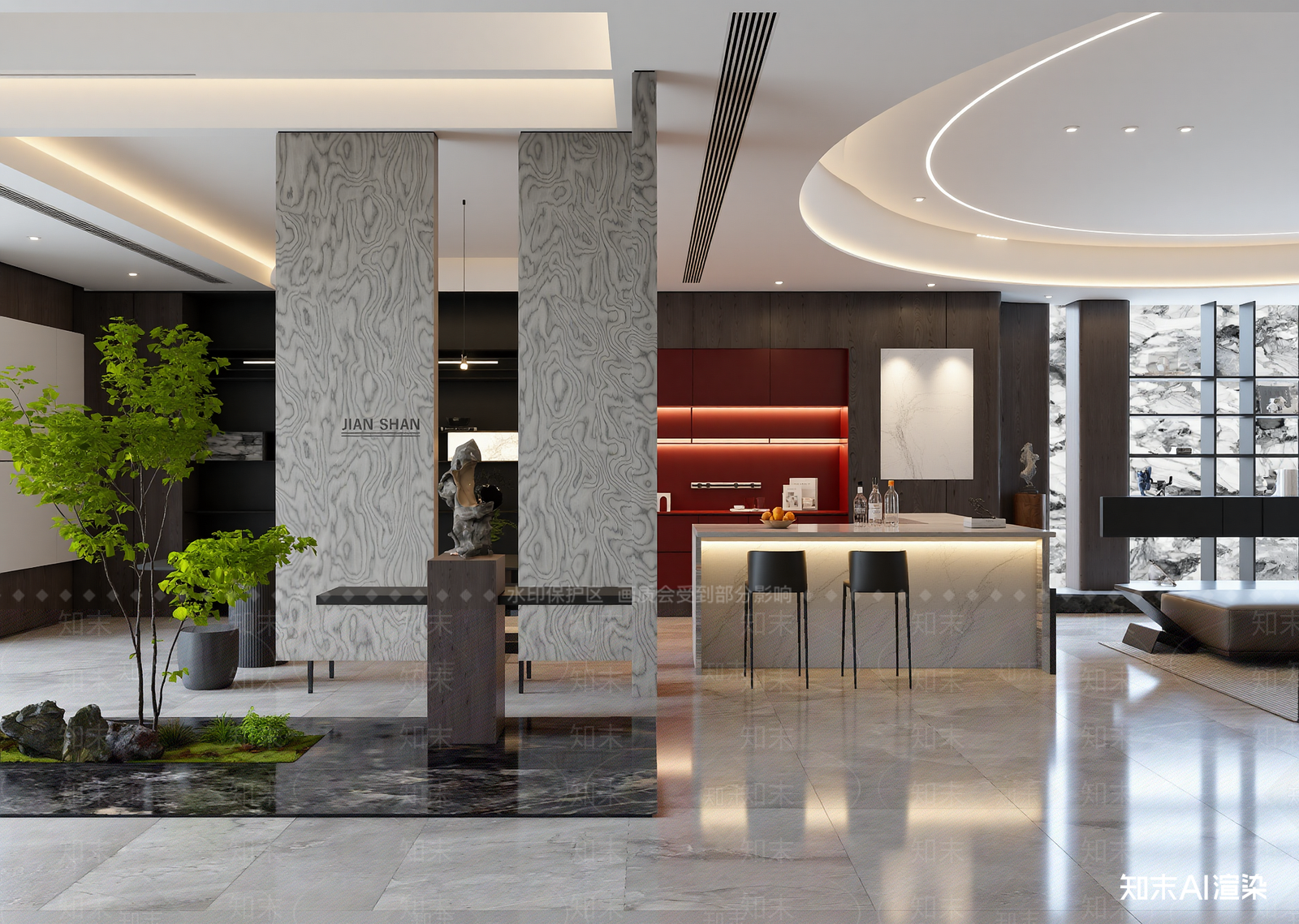 意式酒店大堂3D模型下载【ID:1215191263】