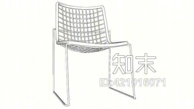 户外椅60经典SU模型下载【ID:421016071】