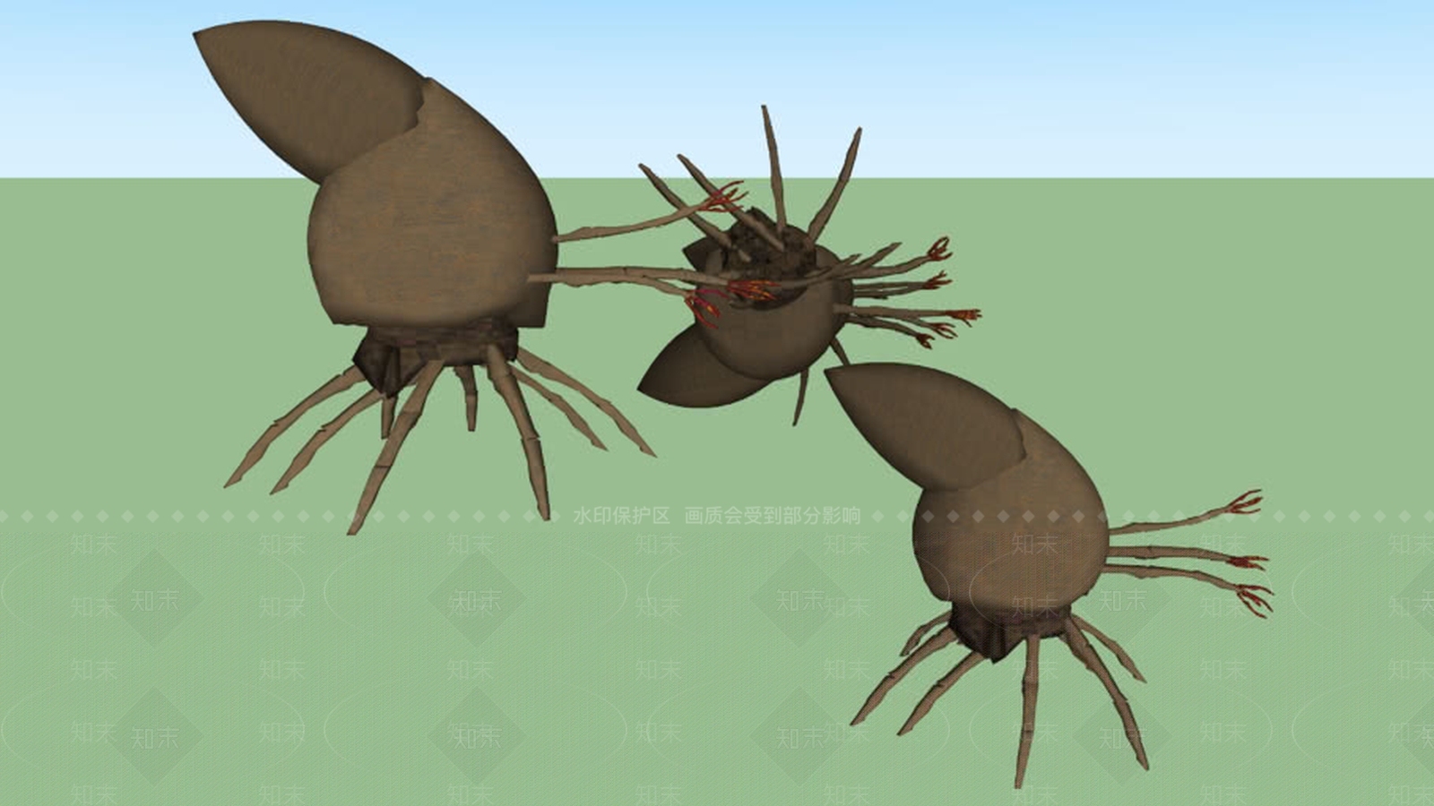 晕,洪水SU模型下载【ID:1162138942】