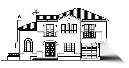 某二层别墅建筑方案图(带地下室)施工图下载【ID:149892156】