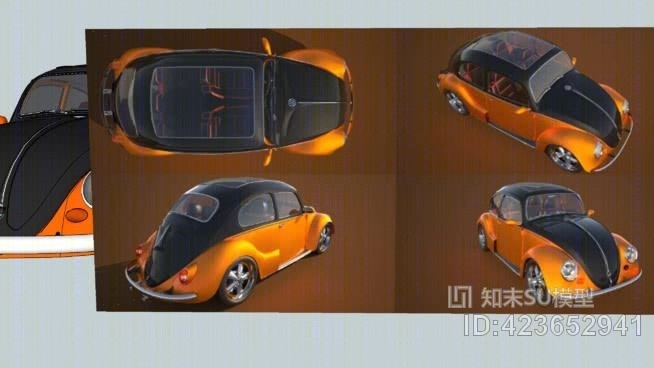大众轿车甲壳虫1965麦斯威尔SU模型下载【ID:423652941】