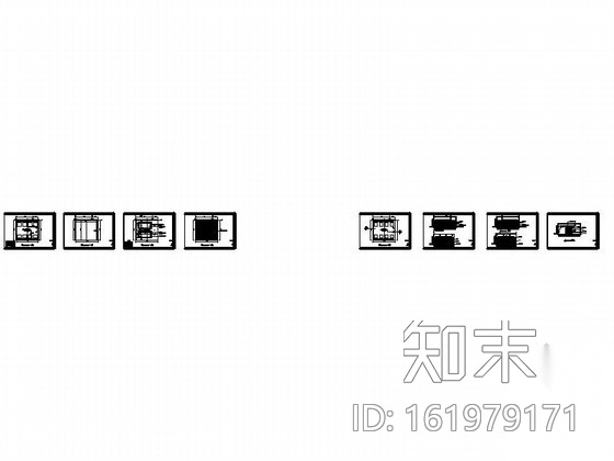 [河南]知名大酒店八人浴室装修图cad施工图下载【ID:161979171】