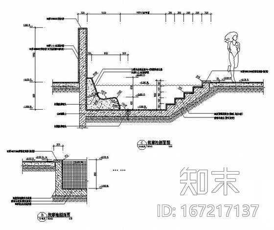 泳池区景观施工图cad施工图下载【ID:167217137】