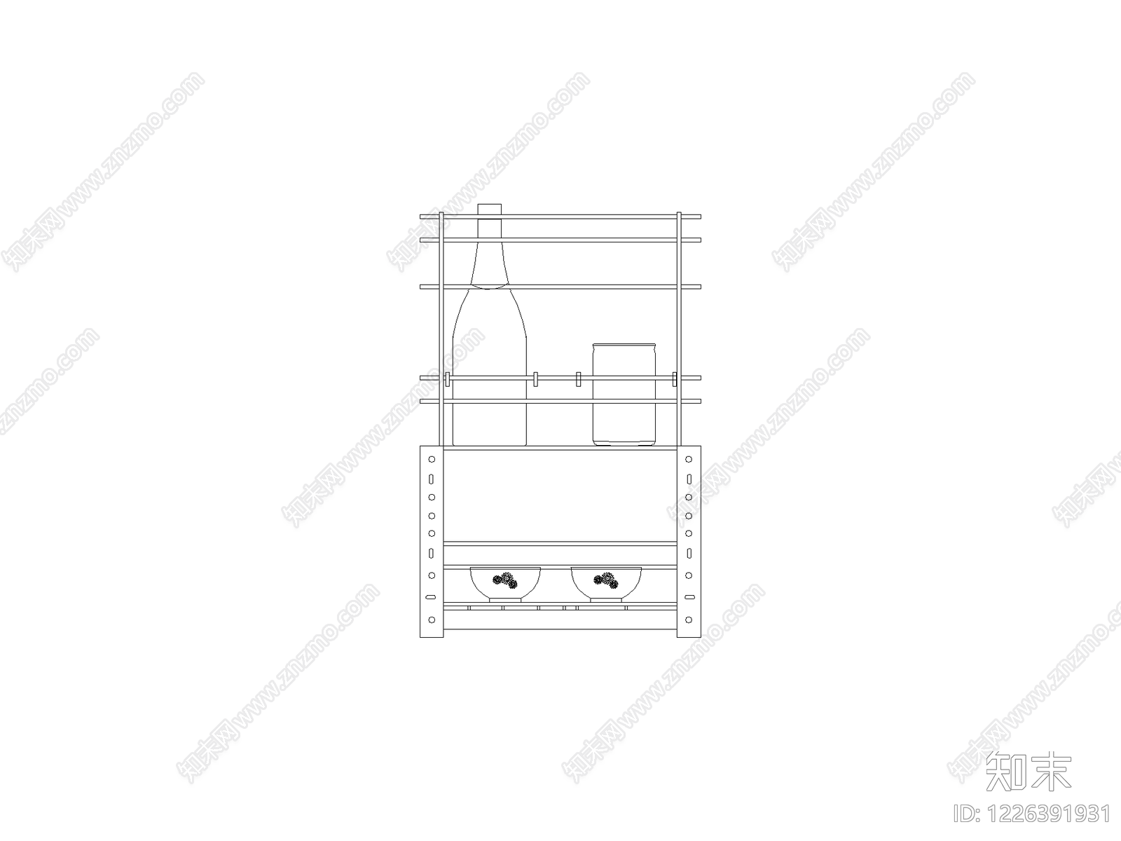 柜子cad施工图下载【ID:1226391931】