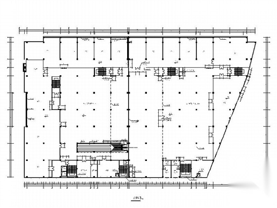 [菏泽]某四层大型超市建筑施工图cad施工图下载【ID:167656185】