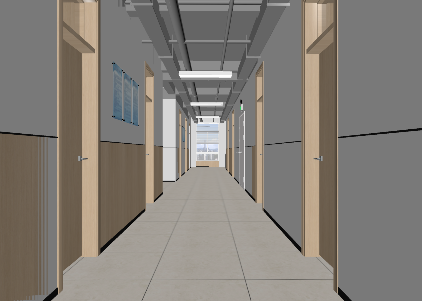 现代走廊3D模型下载【ID:1214717036】