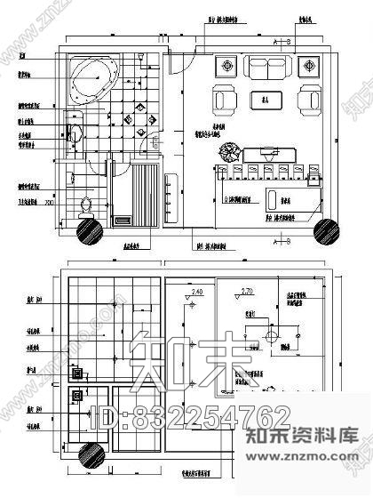 图块/节点桑拿豪华包间cad施工图下载【ID:832254762】