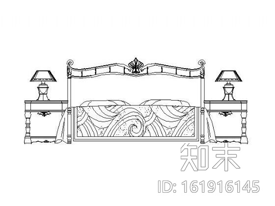 卧室空间设计图块集cad施工图下载【ID:161916145】