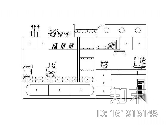 卧室空间设计图块集cad施工图下载【ID:161916145】