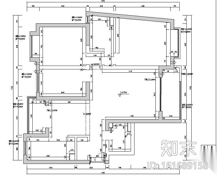 [上海]国际花园美式古典风格住宅设计施工图（附效果图...cad施工图下载【ID:161689158】