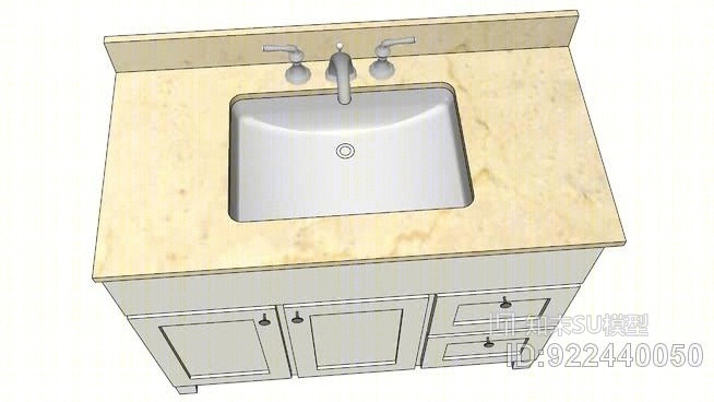 42“浮雕大理石台面”SU模型下载【ID:922440050】