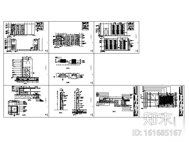 某科技园展厅施工装修图cad施工图下载【ID:161685167】